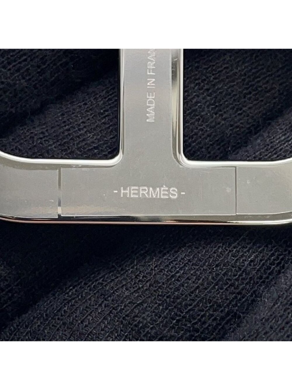 Hermes Brooch Chaine D'ancre Orange Miniature Silver Epsom Minyan - Picture 7 of 9